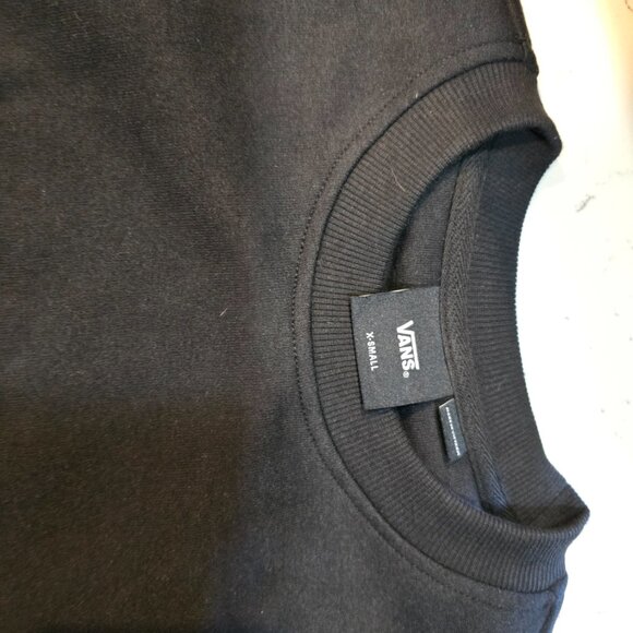 Brand New Womens Vans Elevated Double Knit Loose Black Sweatshirt Size XS - Picture 5 of 10